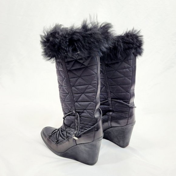 Paciotti Black High Heeled Boots - Picture 2 of 4